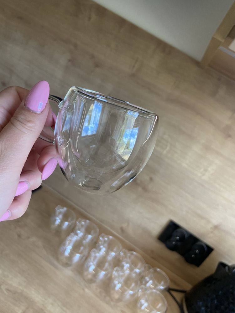 Szklanki 80 ml z podwójnym dnem - 10 sztuk