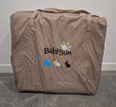 Łóżeczko turystyczne Babysun 60 x 120 cm odcienie brązu i beżu