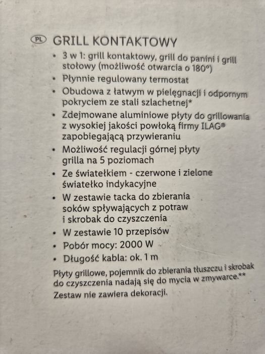 Grill elektryczny na gwarancji Silvercrest