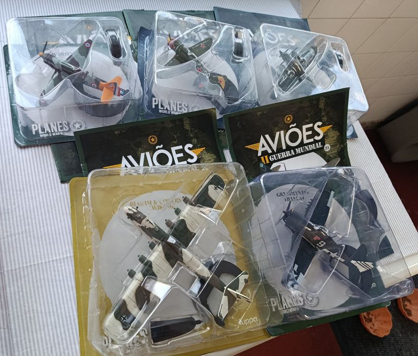 Coleção de 5 AVIÕES + Fascículos