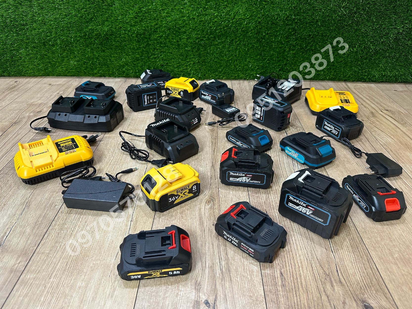 Аккумуляторы и зарядные устройства для Makita и DeWALT Емкость до 9Аh