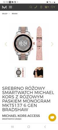 Michael Kors oryginalne paski do zegarka 6 generacji bradshaw