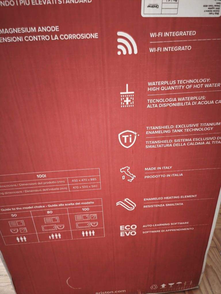 Termoacumulador elétrico 100L wi-fi Ariston Lydos 1500w