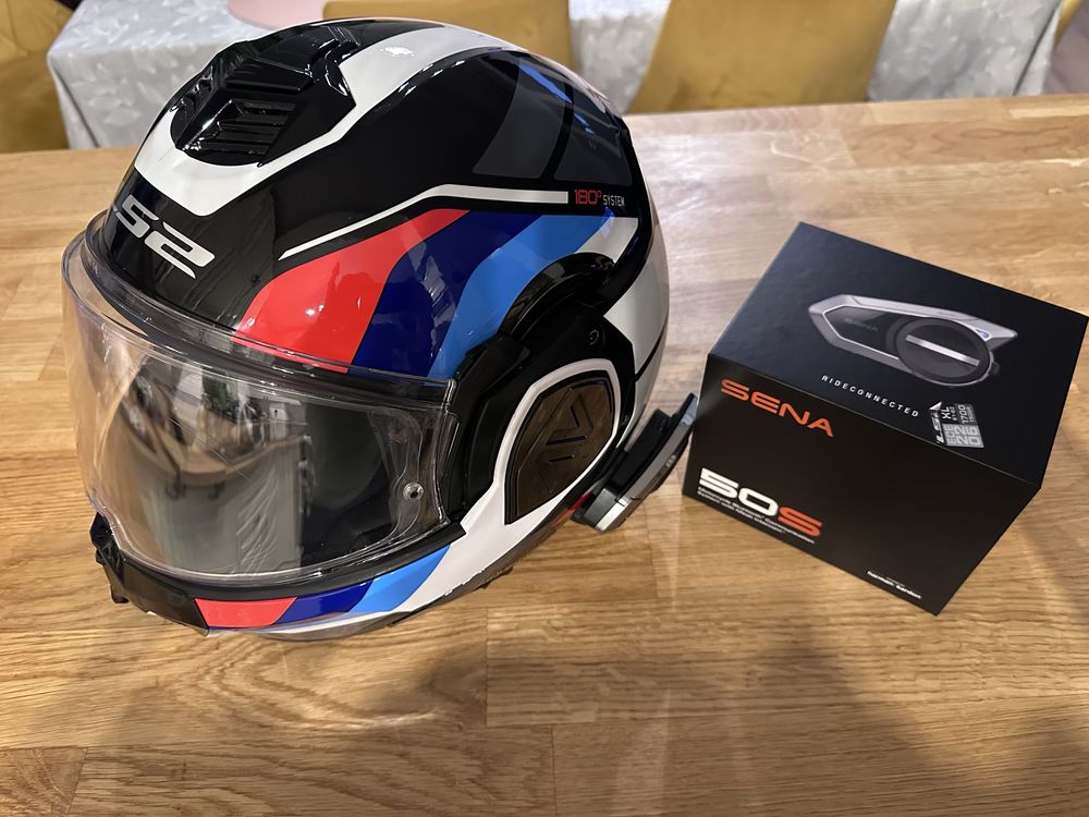 Kask LS2 Advat z interkomem Sena S50
