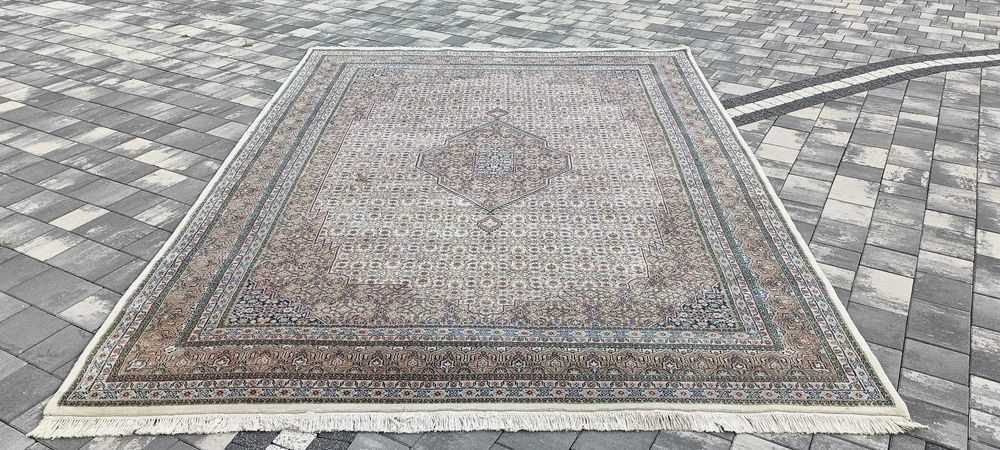 Bidjar dywan wełniany tkany ręcznie 341 x 240 cm wełna piękny perski