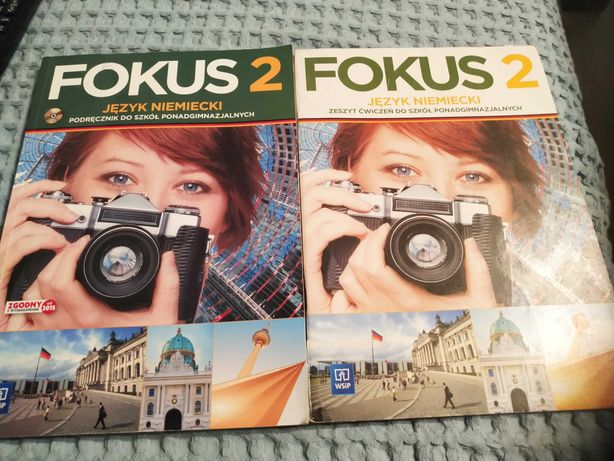 Fokus 2 podręcznik i ćwiczenia do nauki języka niemieckiego,+płyta CD.