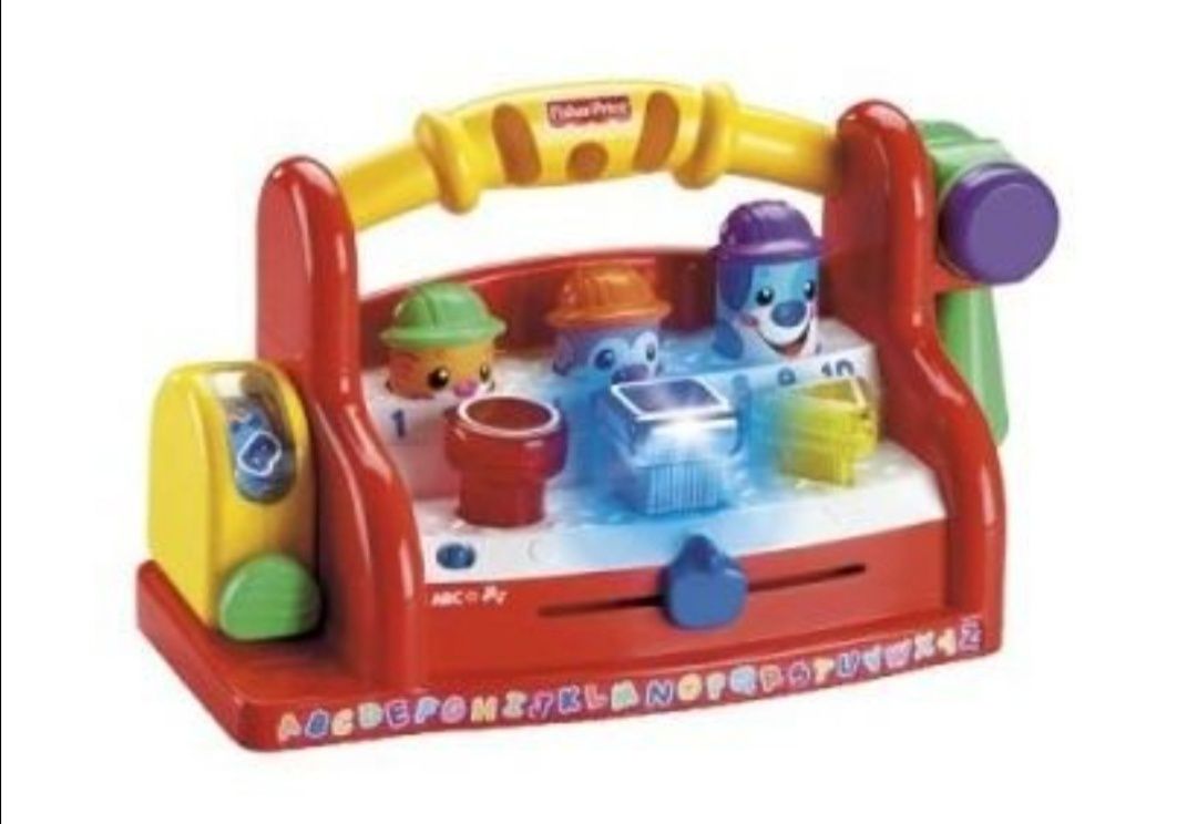 Fisher price muzyczny warsztat zabawka interaktywna Fisher price