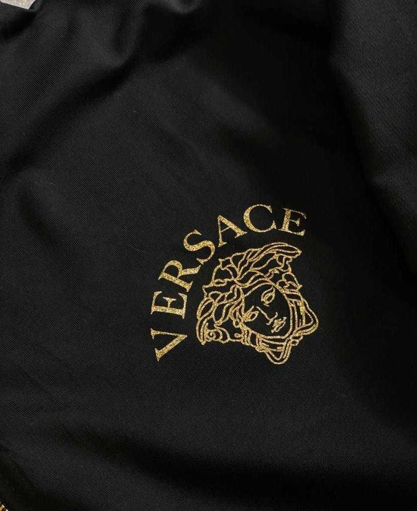 EXCLUSIVE NEW VERSACE 2024 Женский спортивный костюм худи штаны черный