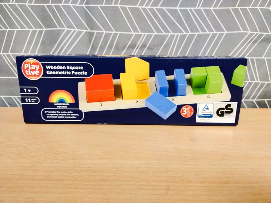 Układanka geometryczna kwadrat Play Tive