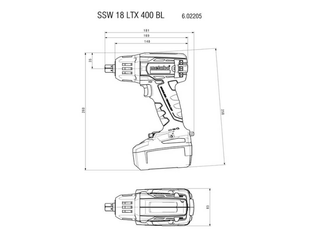 SSW 18 LTX 400 BL Akumulatorowy zakrętak udarowy
