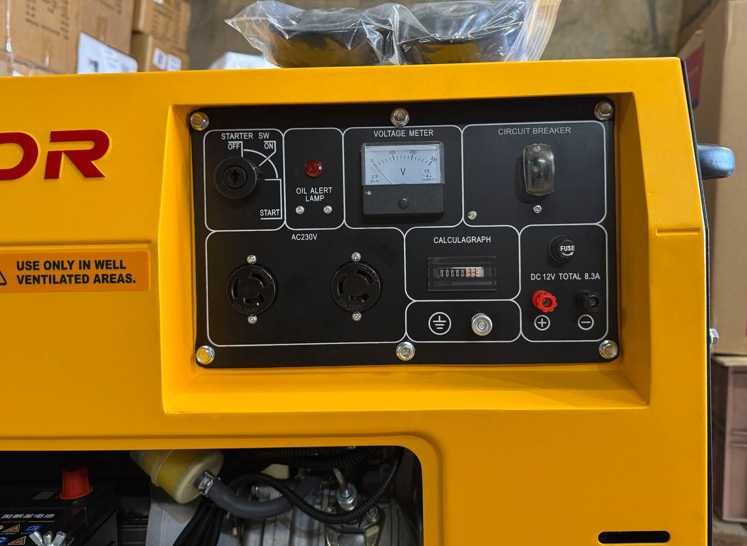 кipor 7000T надійний дизельний генератор у кожусі тихий 5 кВт мідна об