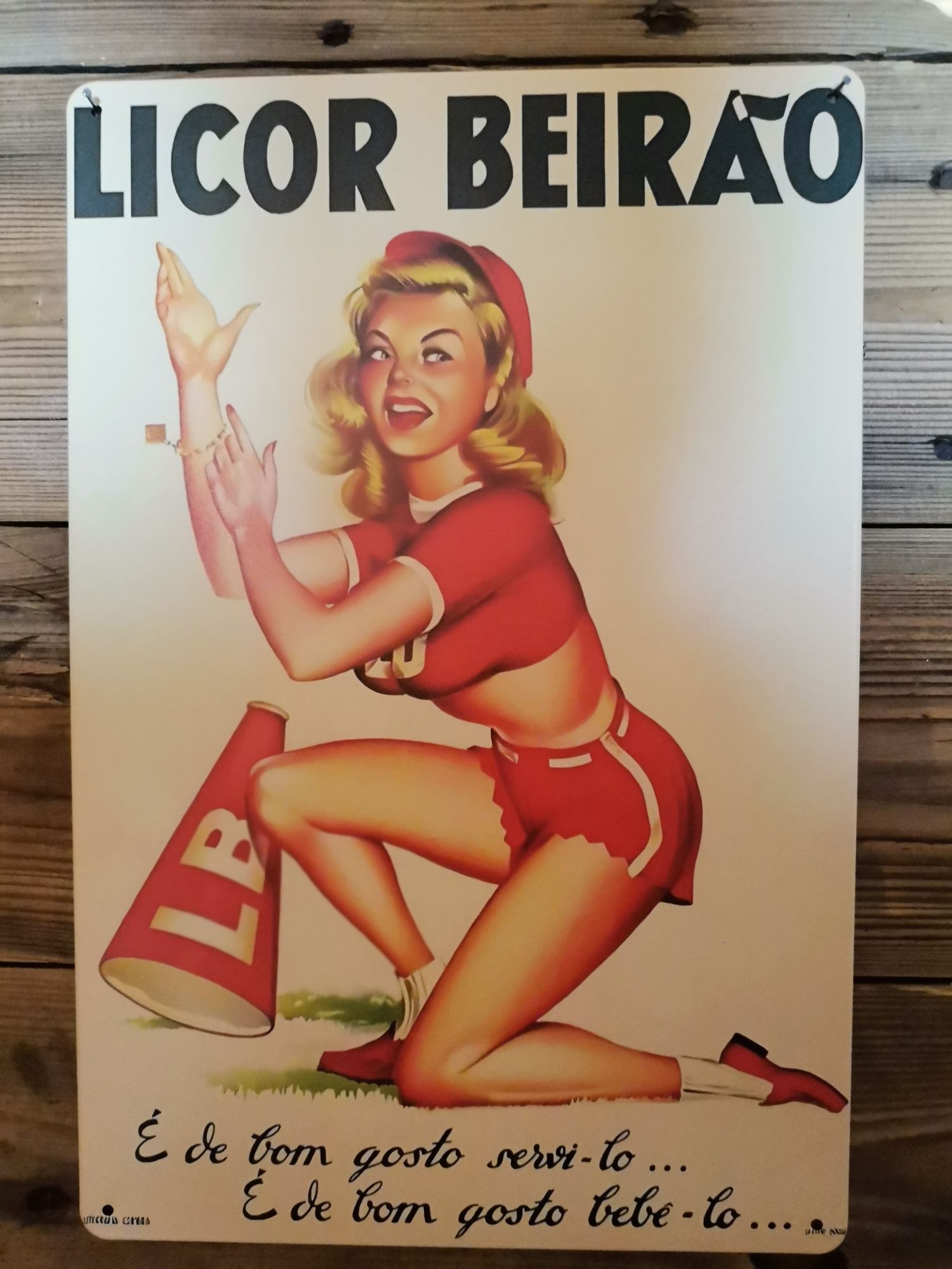 Placa decorativa licor beirão