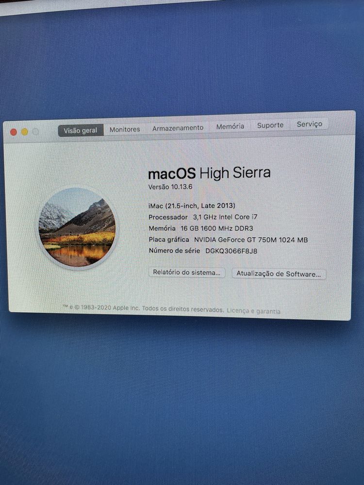 Imac 21.5 2013 Apple