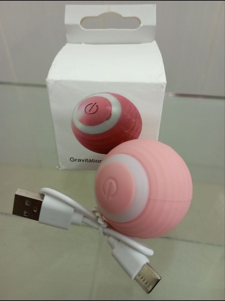 Мяч для кота и небольших собак интерактивный, USB Smart