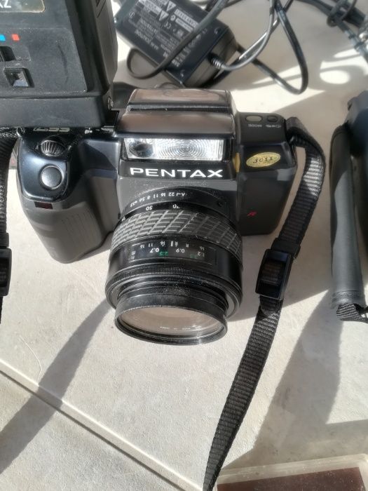 maquina fotografica Pentax Sf7, Camara e lentes