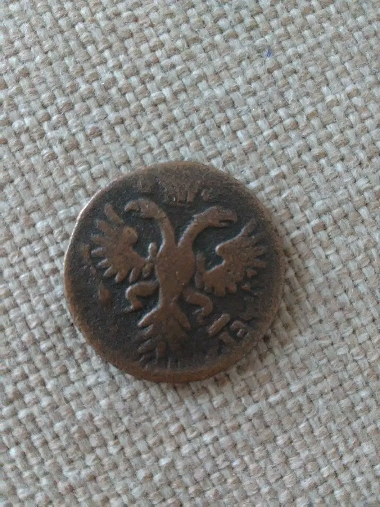 Монета деньга 1731 року (одна риска)