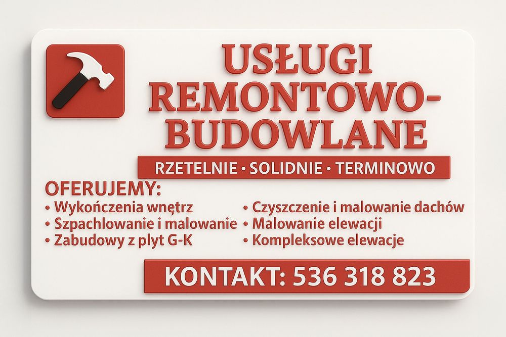 Usługi remontowo-budowlane