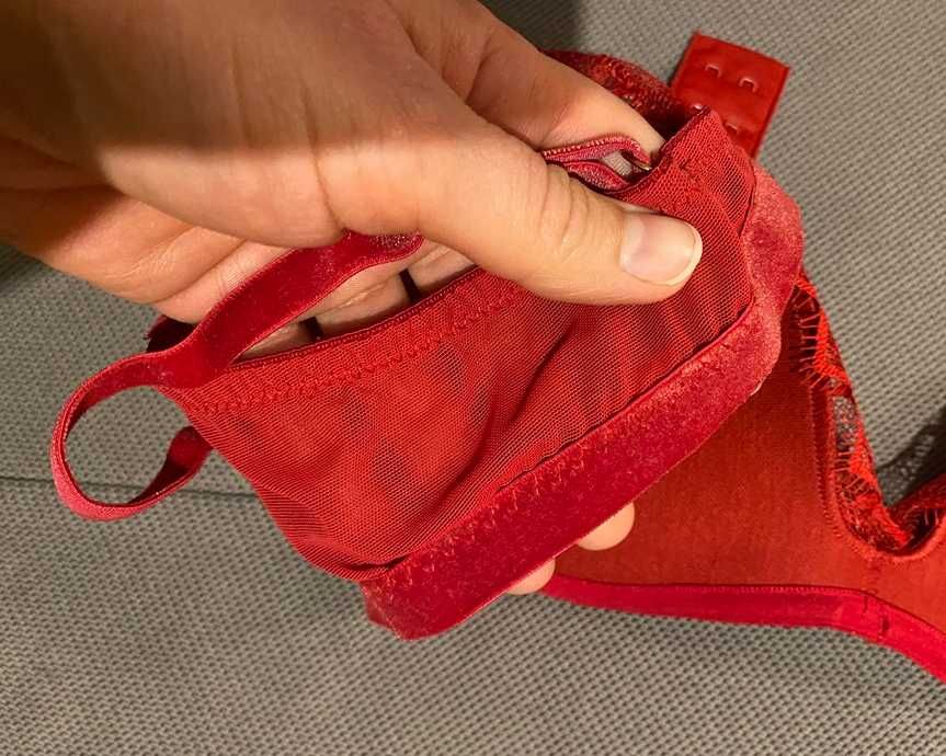 stanik Intimissimi, czerwony, push-up