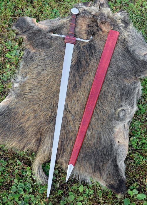 Miecz Półtoraręczny Z Xv W. Pochwa Praktyczna Tępa, Sk-B Bm