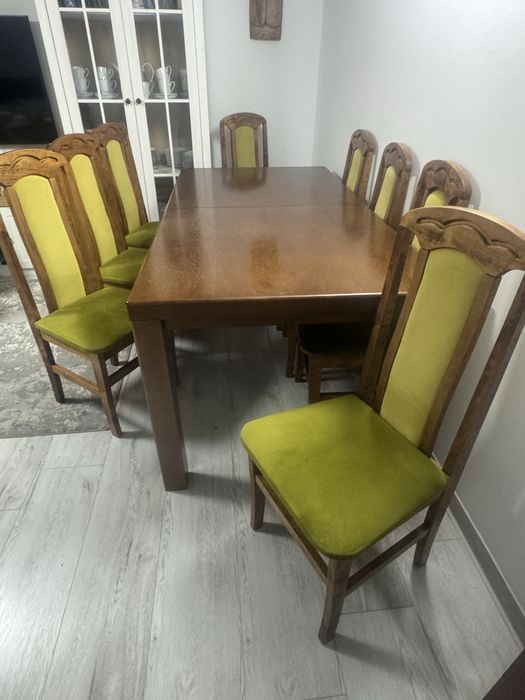 Kalwaryjski stól drewniany 180x90 po rozlozeniu 2,5