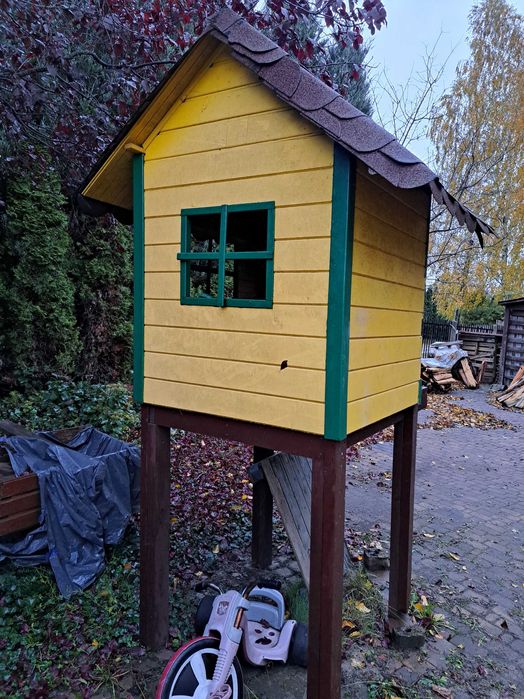 DOMEK dla DZIECI ogrodowy drewniany solidny!! Grzebowilk k/Mińsk Mazow