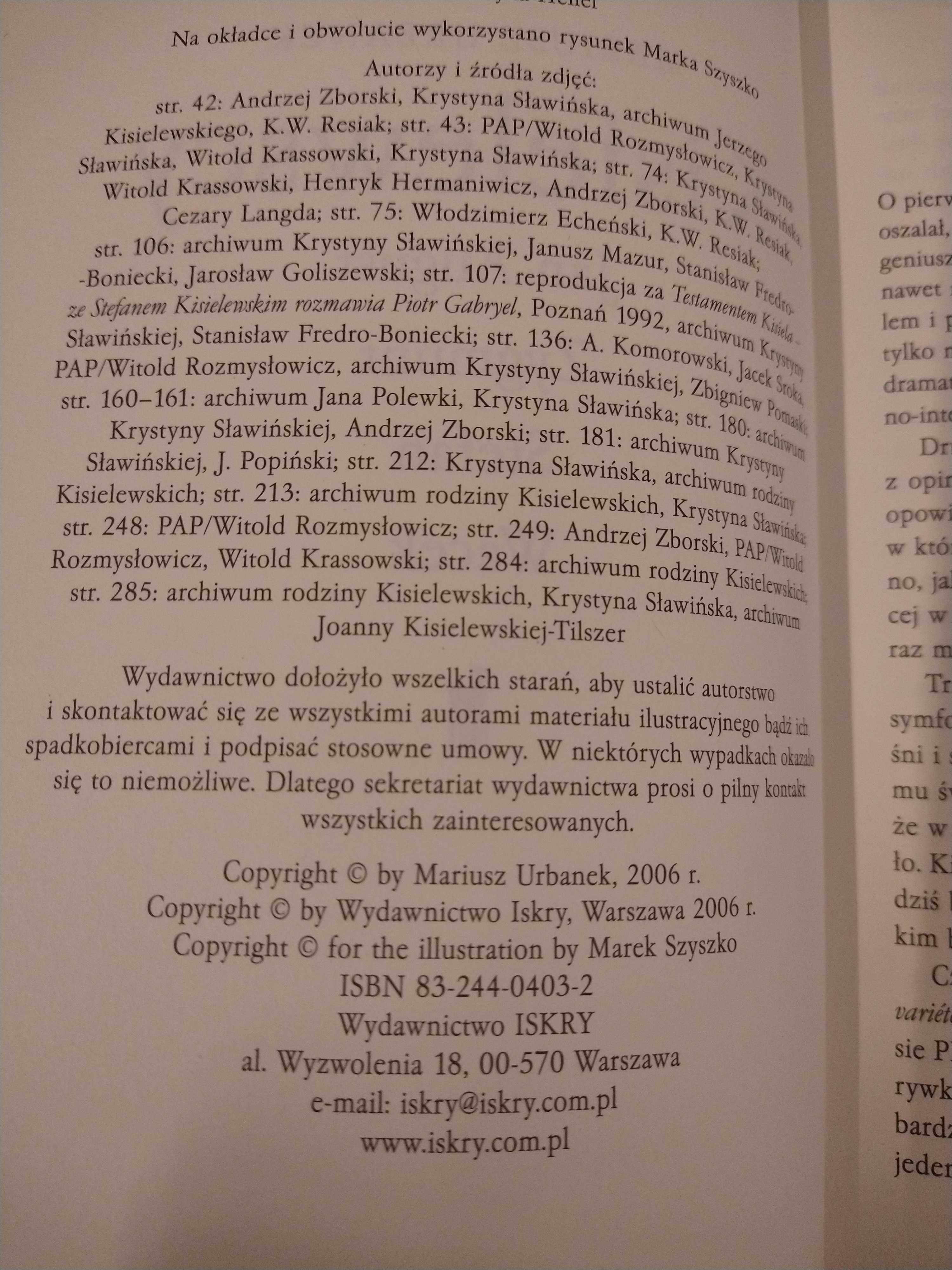 Mariusz Urbanek, Kisielewscy: Zygmunt, Jan August, Stefan, Wacek