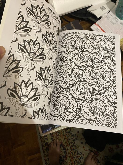 Livro Anti-Stress para Colorir – “Padrões” (Novo, 128 páginas)