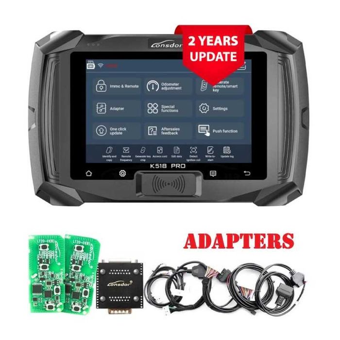 Программатор ключей Lonsdor K518 Pro Full Configuration с адаптерами