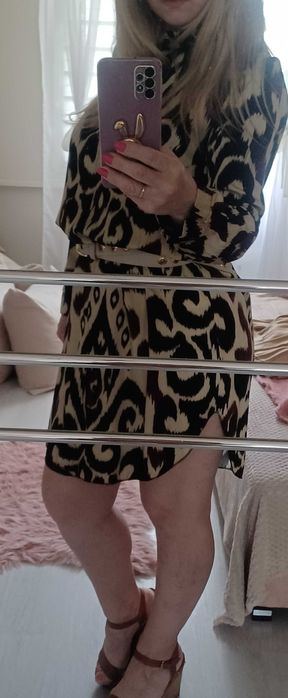 Dłuższa koszula z pięknym wzorem