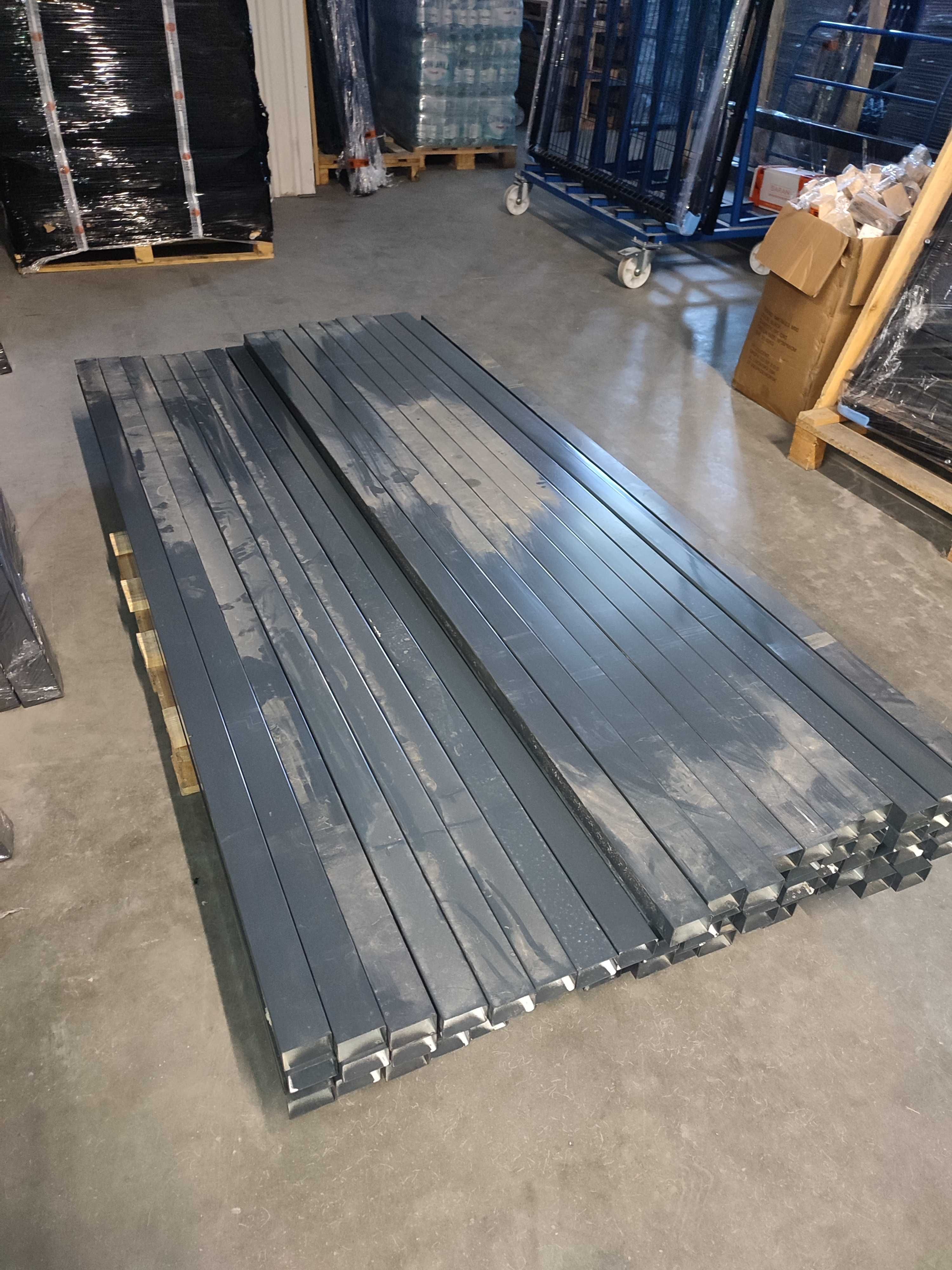Słupek ogrodzeniowy 60x40x1,2 wys. 2,3m GRAFIT 7016 - II GATUNEK