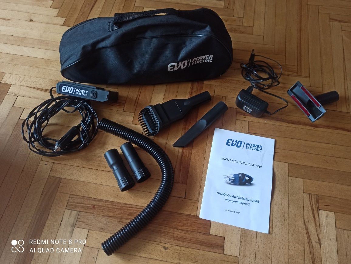 Пилосос автомобільний акумуляторний EVO E-180