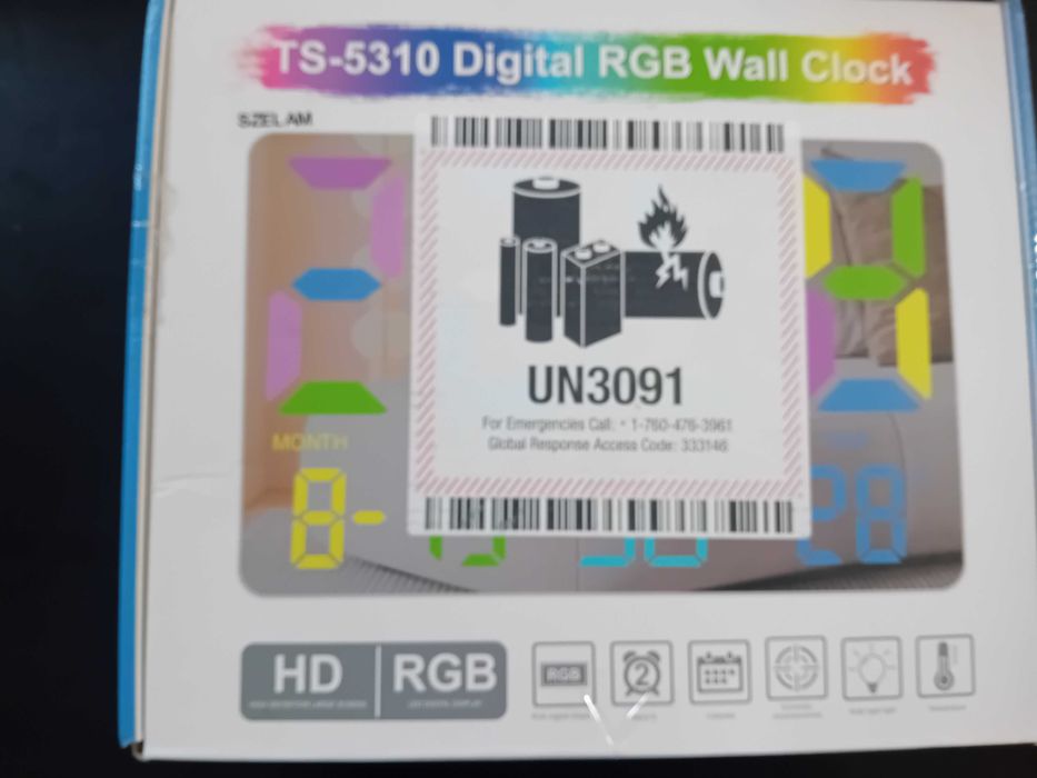 Zegar cyfrowy scienny