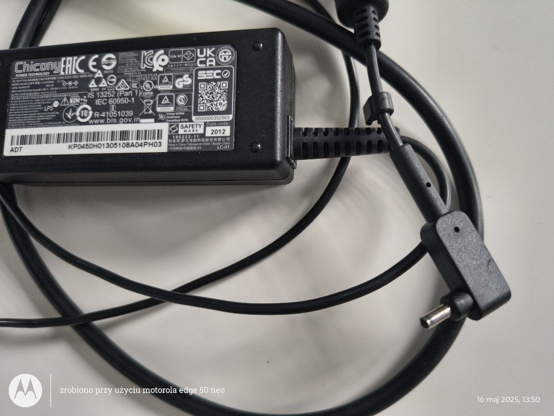 Ładowarka do acera aspire 5 N20C5