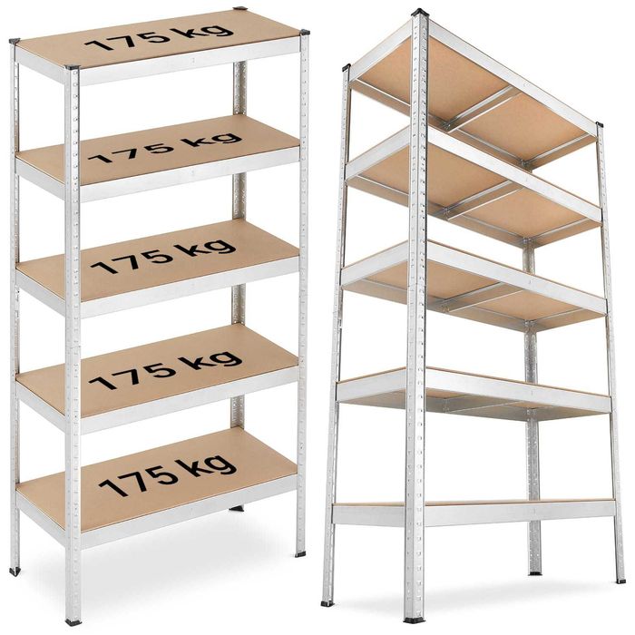 REGAŁ UNIWERSALNY magazynowy metalowy R175 ocynkowany - 5x175 kg !