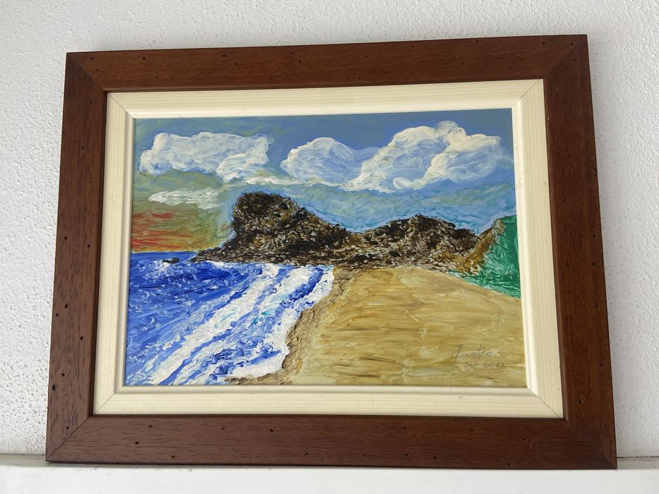 Quadro pintado a oleo Paredes