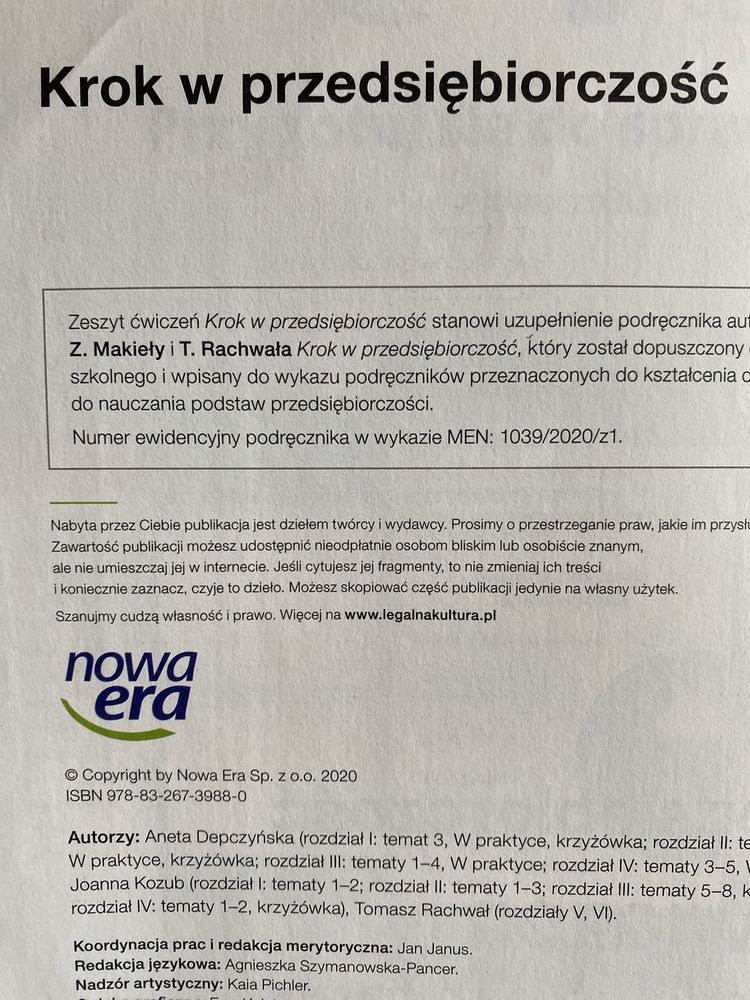 Przedsiebiorczość ćwiczenia