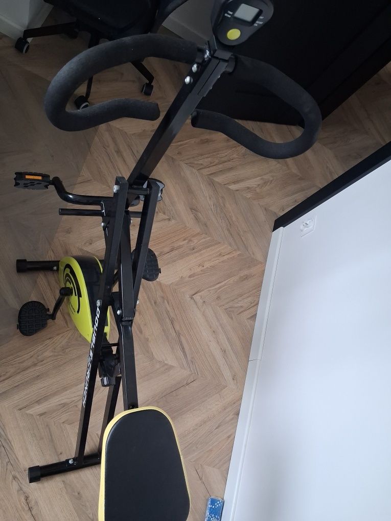 Rower stacjonarny treningowy trenażer double crunch