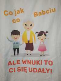 Koszulka z krótkim rękawem t-shirt dla babci L