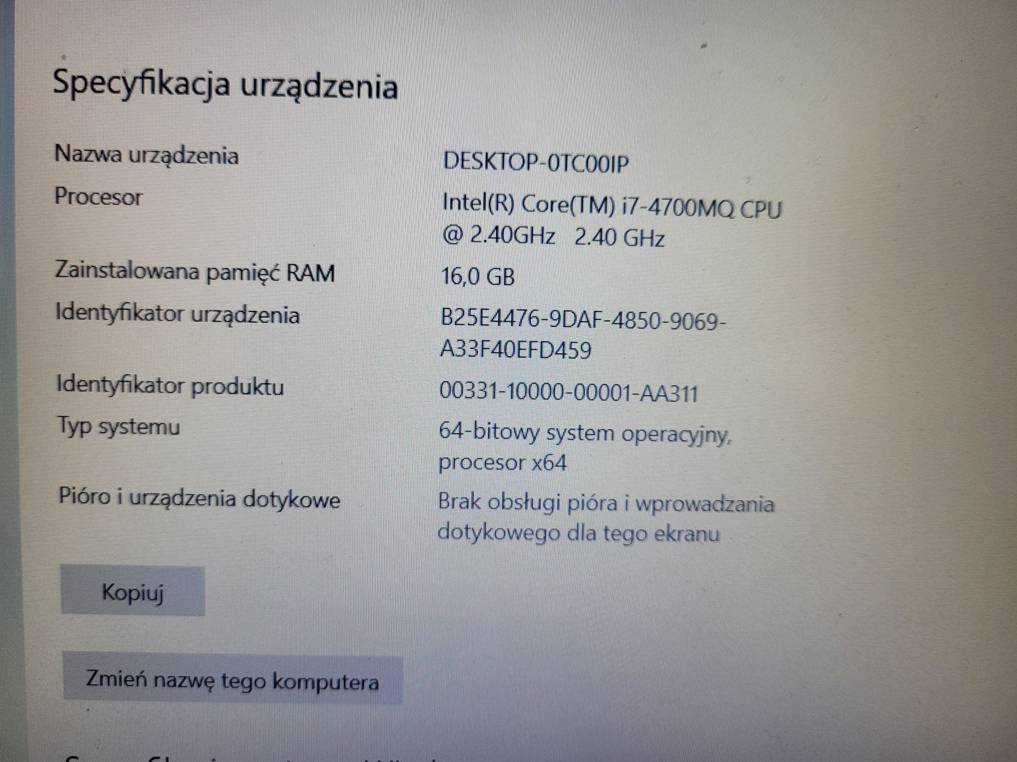 Gamingowy Lenovo y510p, najmocniejszy model , 2 karty graficzne,SSD