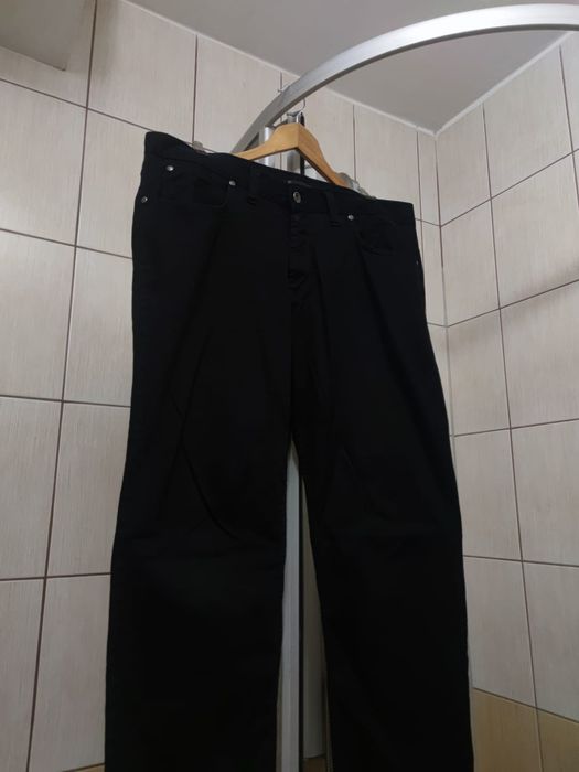 czarne spodnie XL jeansowe Vankel jeans classic retro drip premium vin