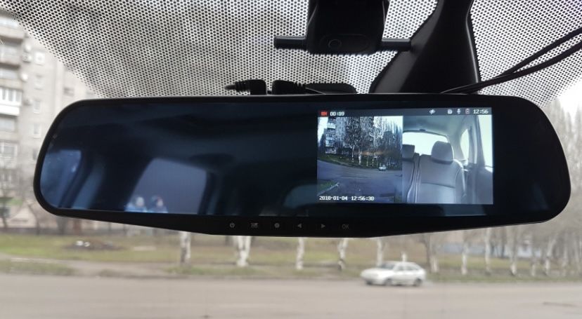 Дзеркало відеореєстратор на 2 камери 1080p/Зеркало видеорегистратор