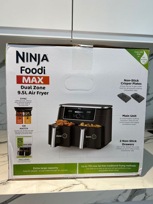 Фритюрниця Ninja Foodi MAX Dual Zone AF400UK/Black/Нова/Запакована/New