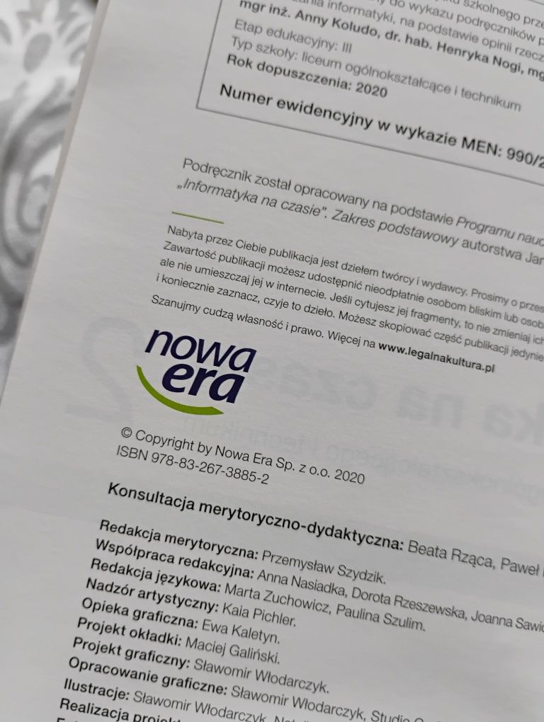 Informatyka na czasie 2 .podręcznik.