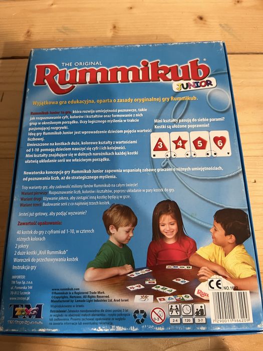 Gra Rummikub Junior- edukacyjna gra dla dzieci