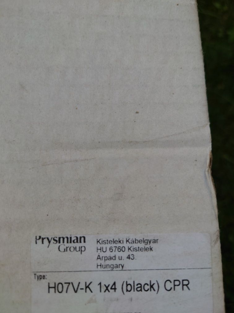 Kabel prysmian h07v-k 1x4 cpr e dop