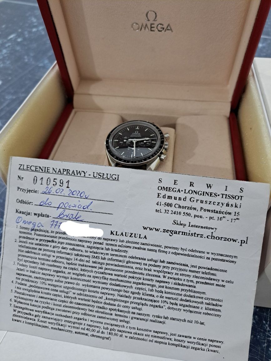 Omega Speedmaster Moonwatch 42 mm Szafir Sapphire