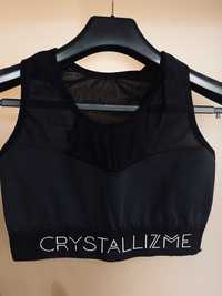 Biustonosz sportowy crop crystallizme 36 s top