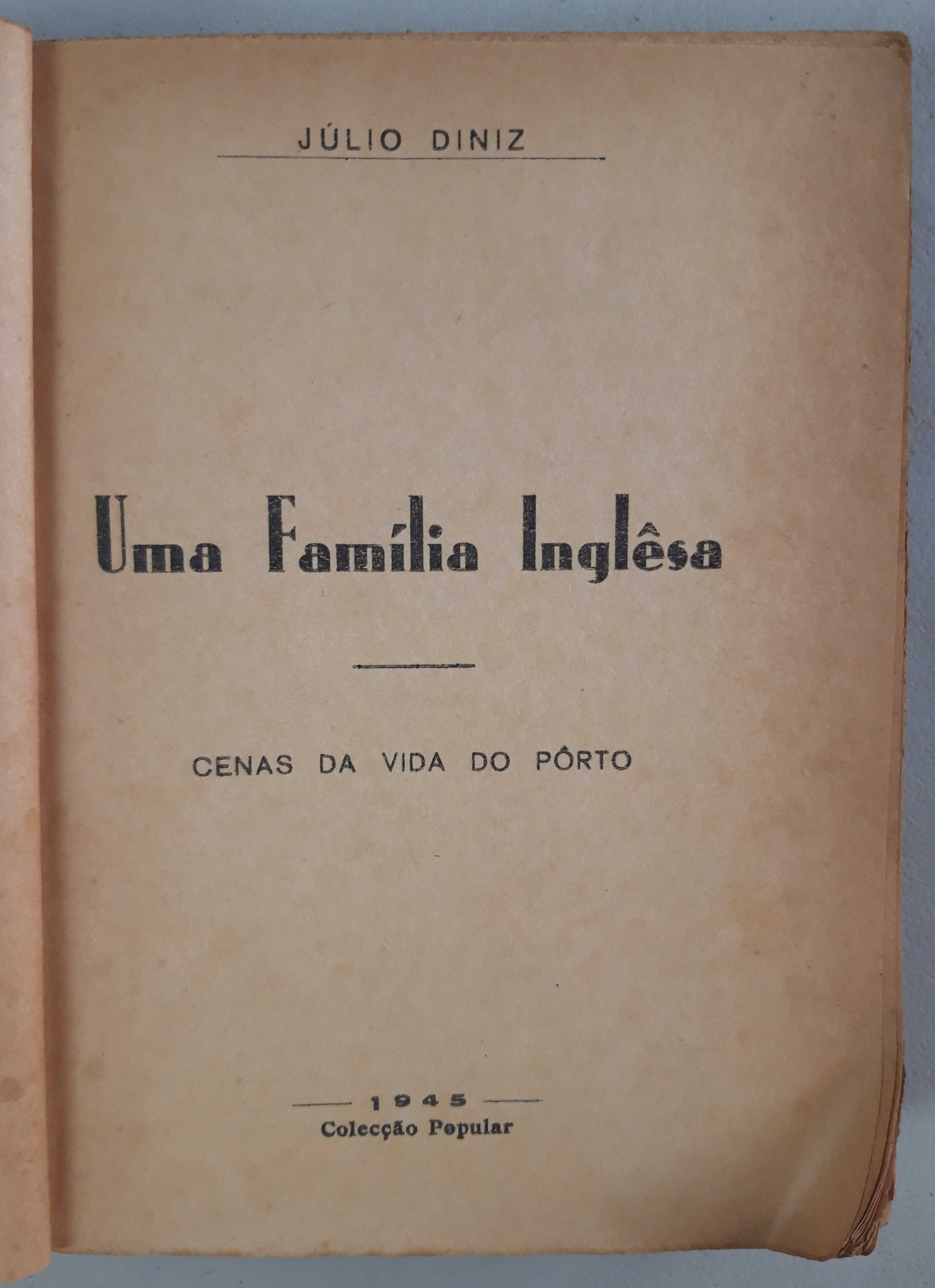 Livro Ref: CxB  - Júlio Diniz - Uma Família Inglêsa