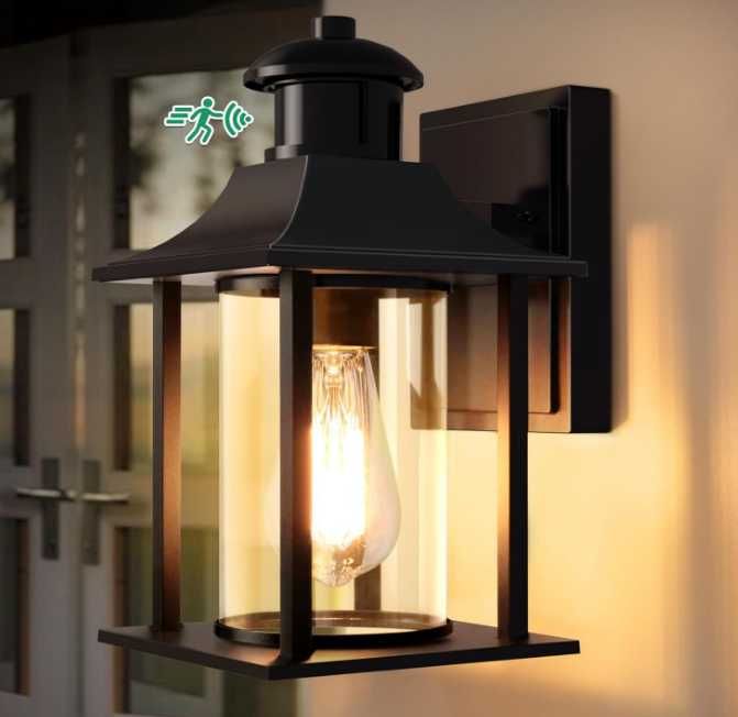 Lampa zewnętrzna z czujnikiem ruchu, 3 tryby oświetlenia Lamomo