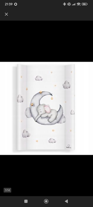 Miękki przewijak słonik